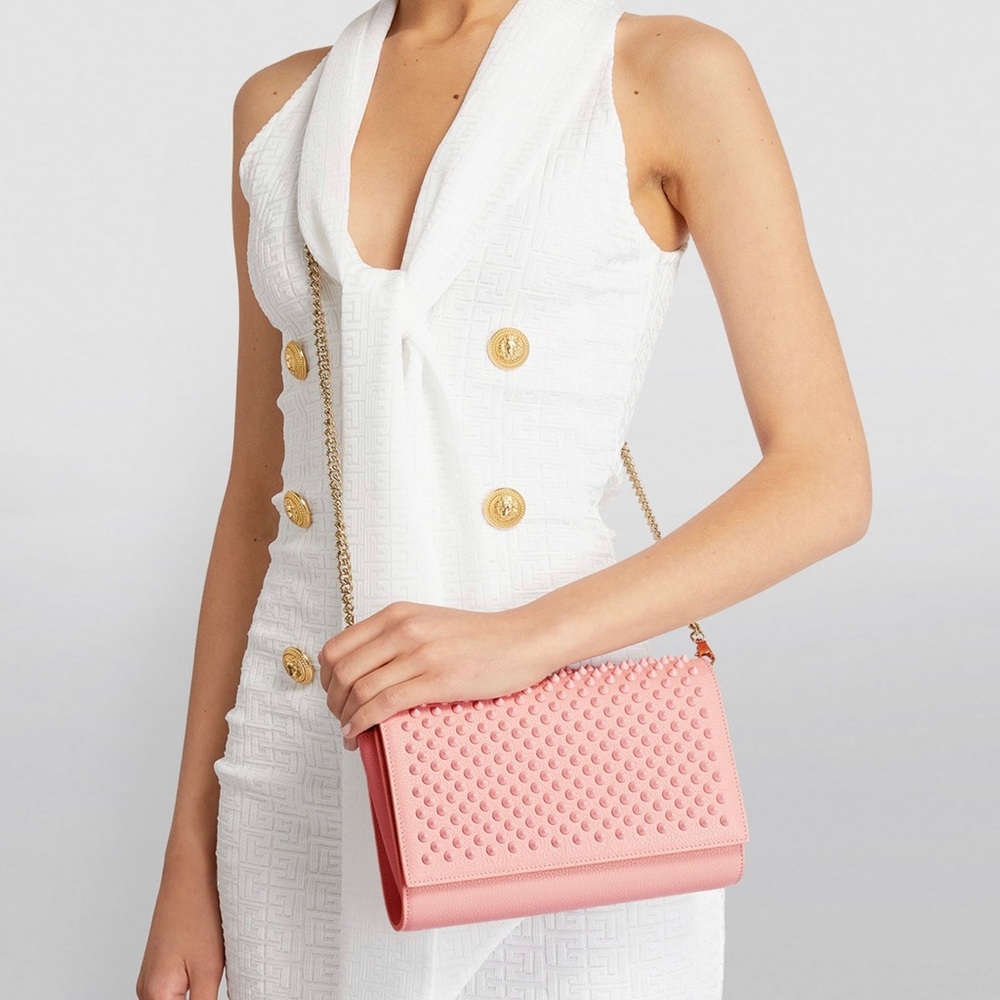 Christian Louboutin Paloma Leather Clutch Bag